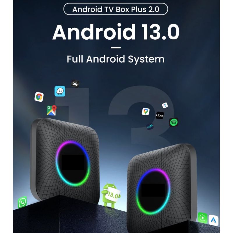 CarlinKit Smart TV Box CarPlay Ai Box Android 13 YouTube Netflix Underhållning för Långa Bilresor