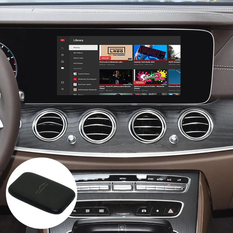Carplay Box Trådlös Android Auto Adapter med Netflix och YouTube bilaccessoar för underhållning i bilen