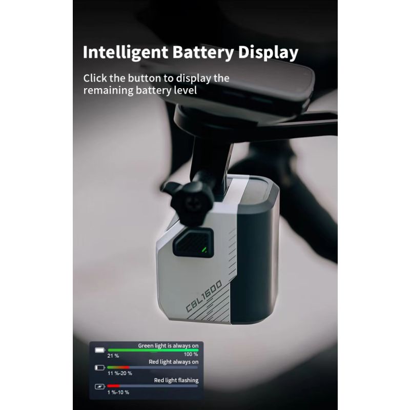 Magicshine CBL1600 LED cykelljus 1600 lumen fjärrstyrd för säker nattcykling och optimal nattesynlighet