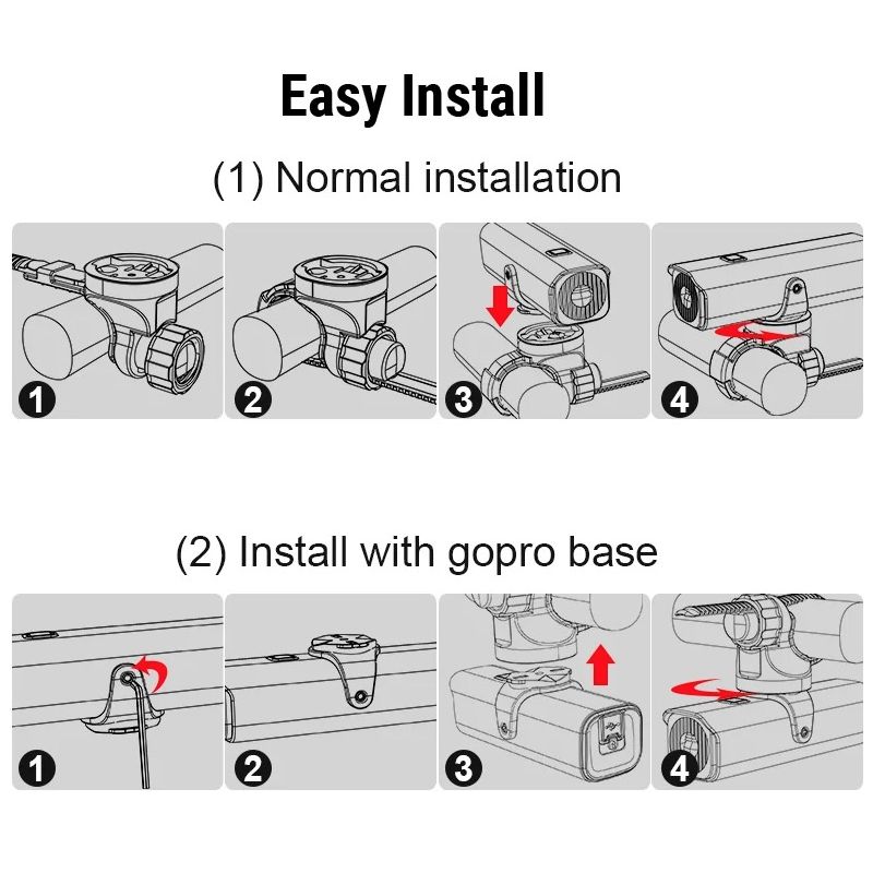 TOWILD CL1600 LED Cykellampa 1600LM USB Uppladdningsbar Framlampa för Stadscykling och Terrängäventyr
