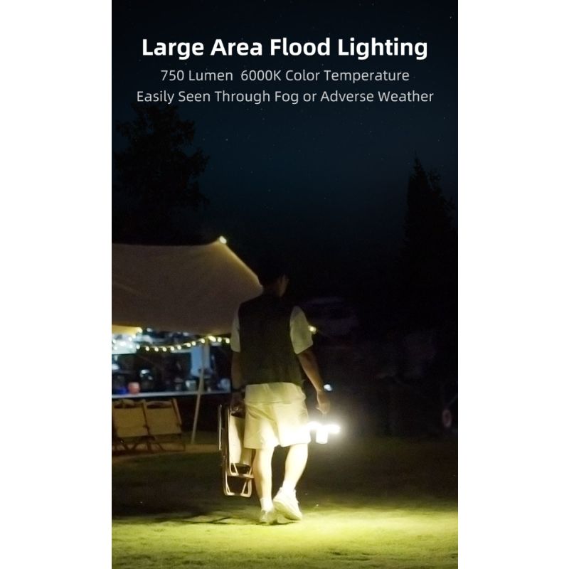 Klarus CL2 750 Lumen campinglykta med frifällbar 90-graders justering och 7 ljuslägen för utomhusbruk