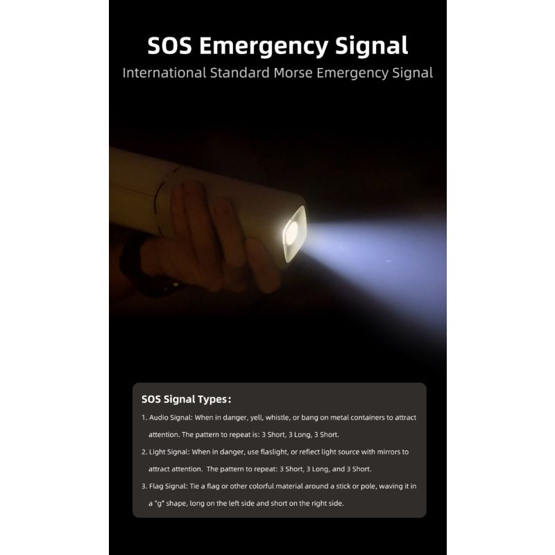 Klarus CL2 750 Lumen campinglykta med frifällbar 90-graders justering och 7 ljuslägen för utomhusbruk