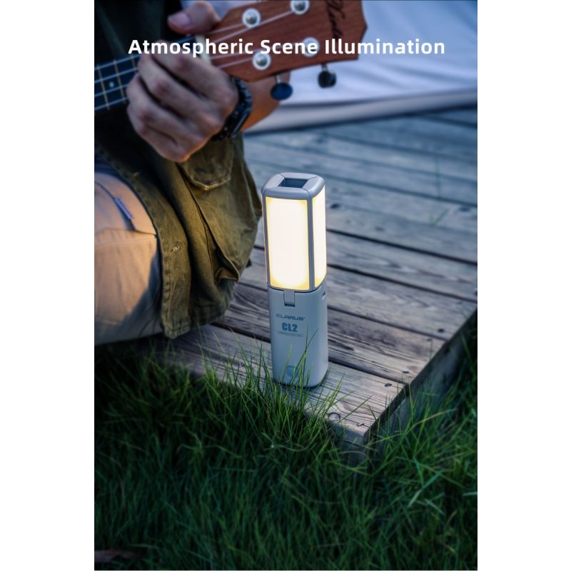 Klarus CL2 750 Lumen campinglykta med frifällbar 90-graders justering och 7 ljuslägen för utomhusbruk