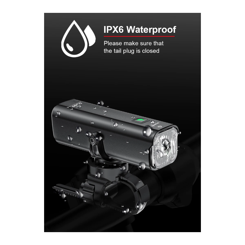 TOWILD CL600 cykelljus USB-uppladdningsbar LED hög lumen cykeltillbehör med vattentät design för säker cykling