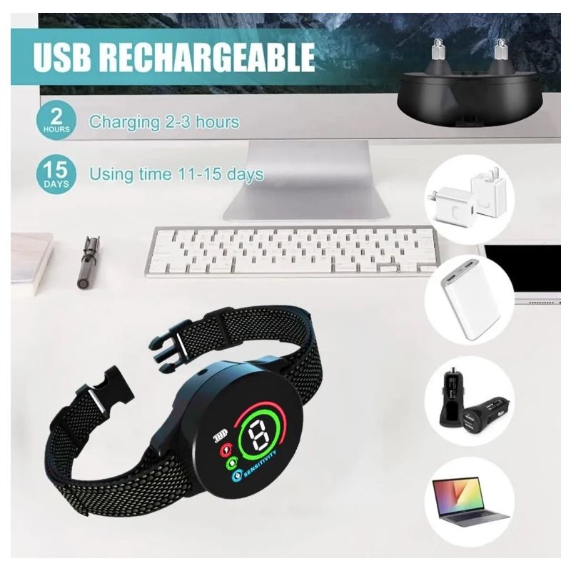 Upptäck Smart Automatisk Anti Skällande Hundhalsband med Intelligent Skällandeigenkänning och Bekväm Hundträning