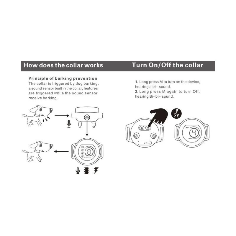 Upptäck Smart Automatisk Anti Skällande Hundhalsband med Intelligent Skällandeigenkänning och Bekväm Hundträning