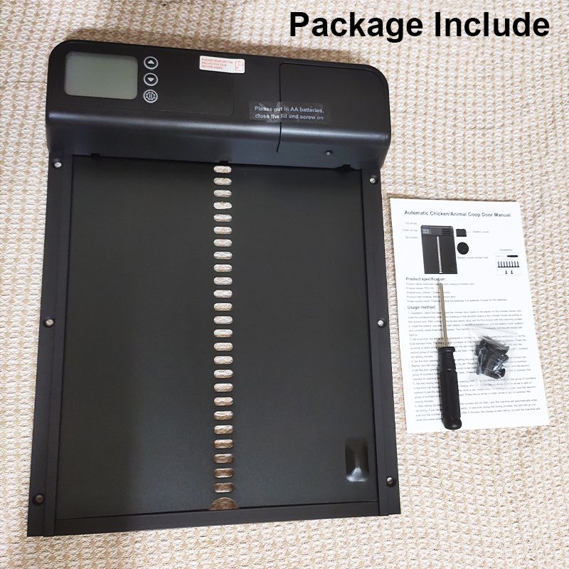 Timer Automatisk Hönshusdörr Intelligent Hönshusdörr Vattentät Enkel Installation för Hönshusautomatisering