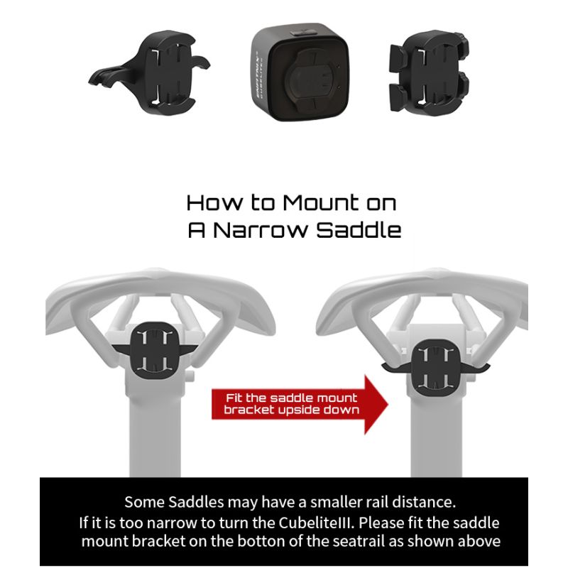 Upptäck Enfitnix Cubelite III Smart bakljus med ultraljust LED-ljus 30 lumen USB-laddning för cykelsäkerhet