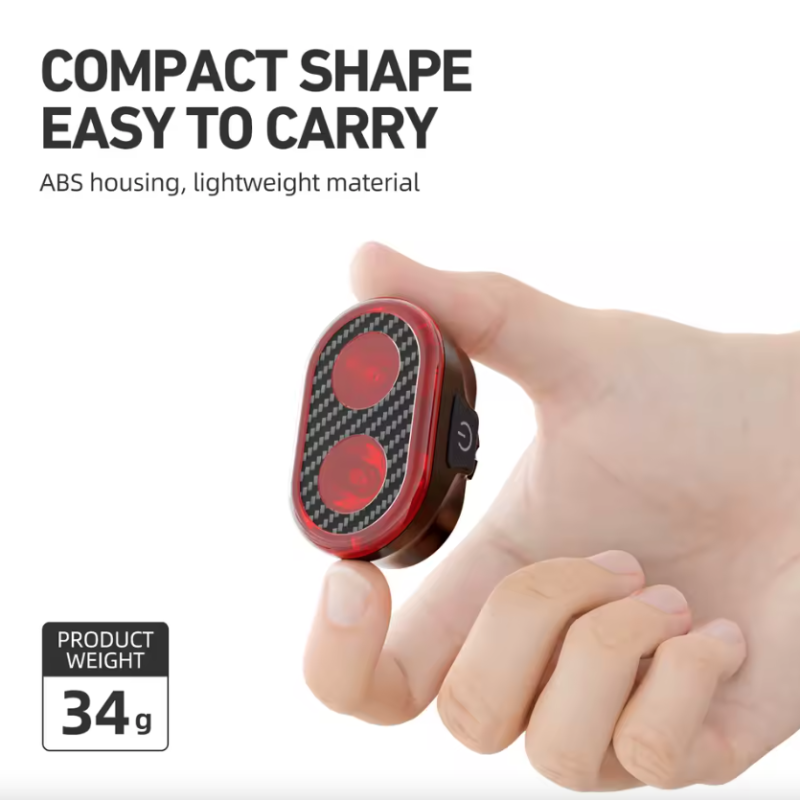 Upptäck CYCLAMI CY200 smart bromsavkännande LED cykel bakljus vattentät cykelbelysning för säker pendling