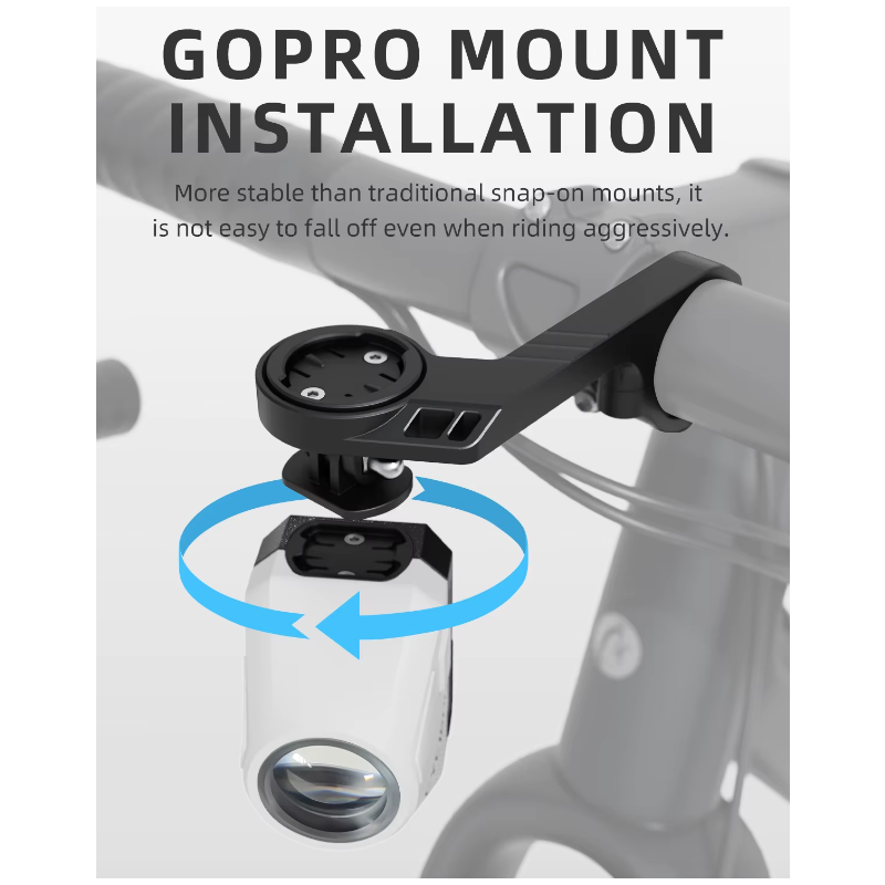 Hängande Avskuren Kabel Cykel Framljus 1600LM högpresterande strålkastare med trådlös fjärrkontroll och hållbar konstruktion