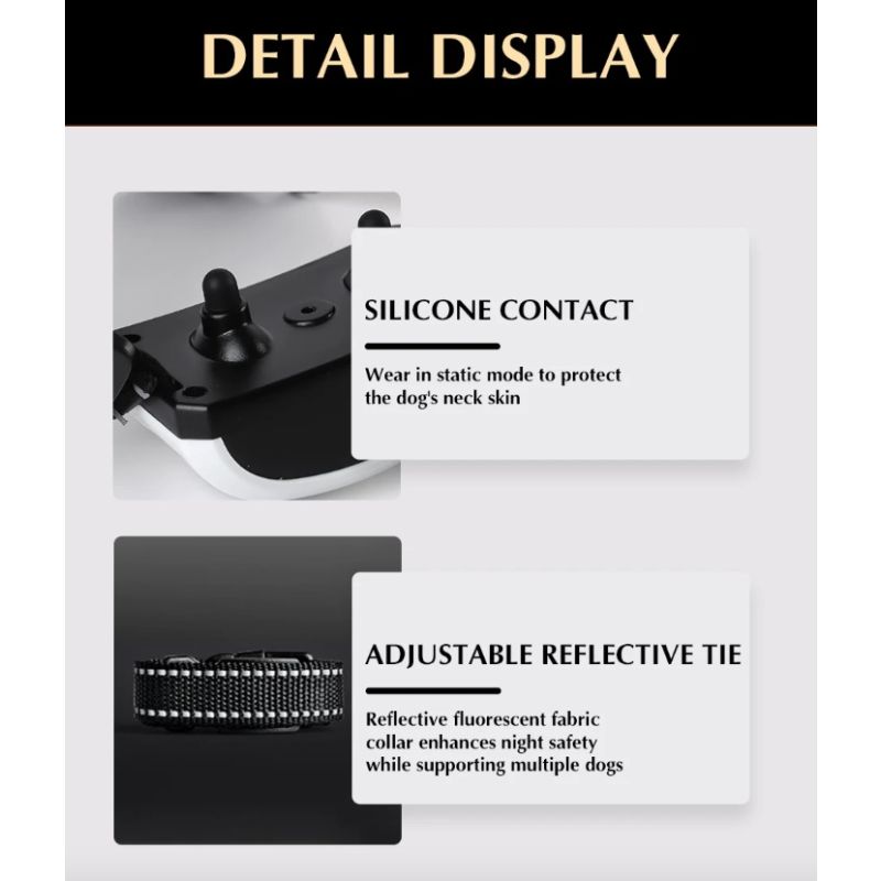 Trådlöst elektroniskt hundstängselsystem och fjärrträningshalsband för säker hundträning och husdjursgränser