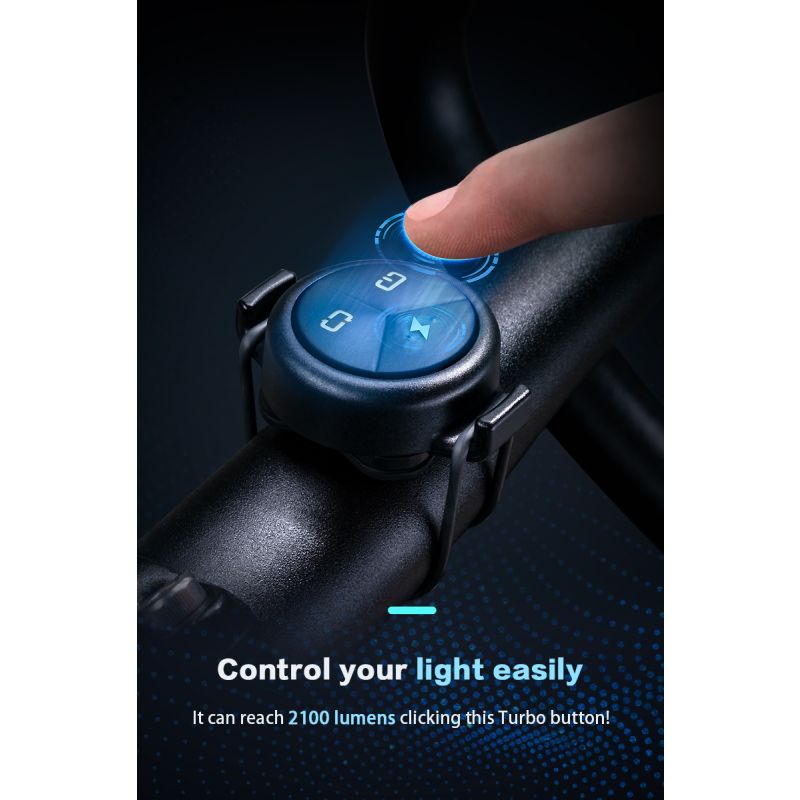 Uppgradera med TOWILD DLite 1800 LED cykellampa USB uppladdningsbar hög ljusstyrka vattentät för maximal synlighet