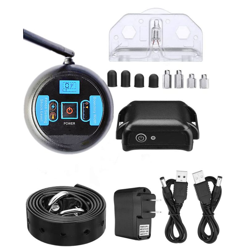 Trådlöst Hundstaket med Uppladdningsbart Vattentätt Träningshalsband Enkel Trådlös Installation Säkerhetslösning