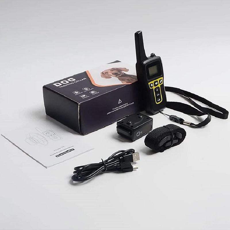 Utforska 1000m Elektriskt Hundträningshalsband med Smart Fjärrkontroll och Justerbara Träningslägen hållbart och mångsidigt