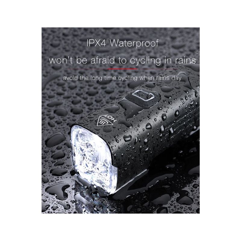 EOS530 Cykelljus 1000LM USB Uppladdningsbar Cykelbelysning med SST20 Ljuskällor för Säker Terrängcykling