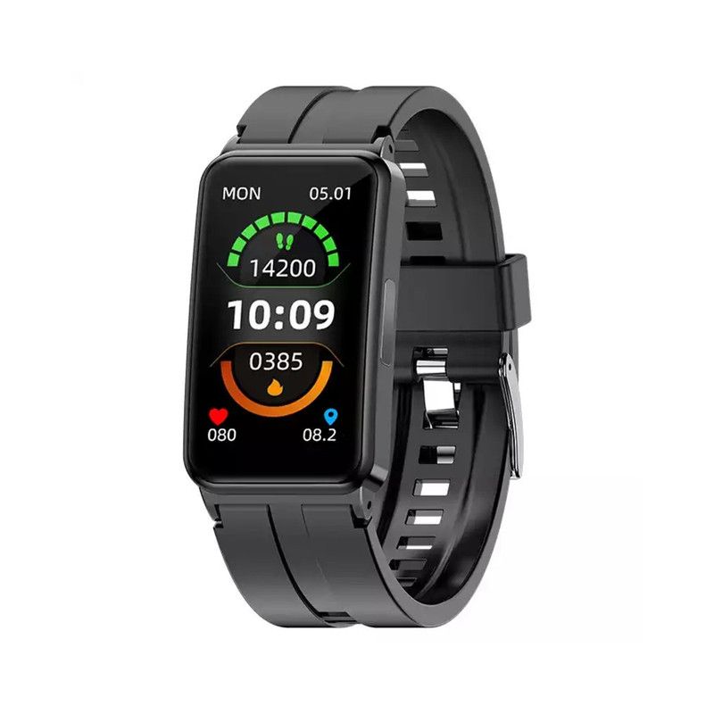 Smartklocka EKG/HRV Pulstemperatur, Fitness Tracker med Icke-Invasiv Blodsocker Mätning, Vattentät, HD-Skärm