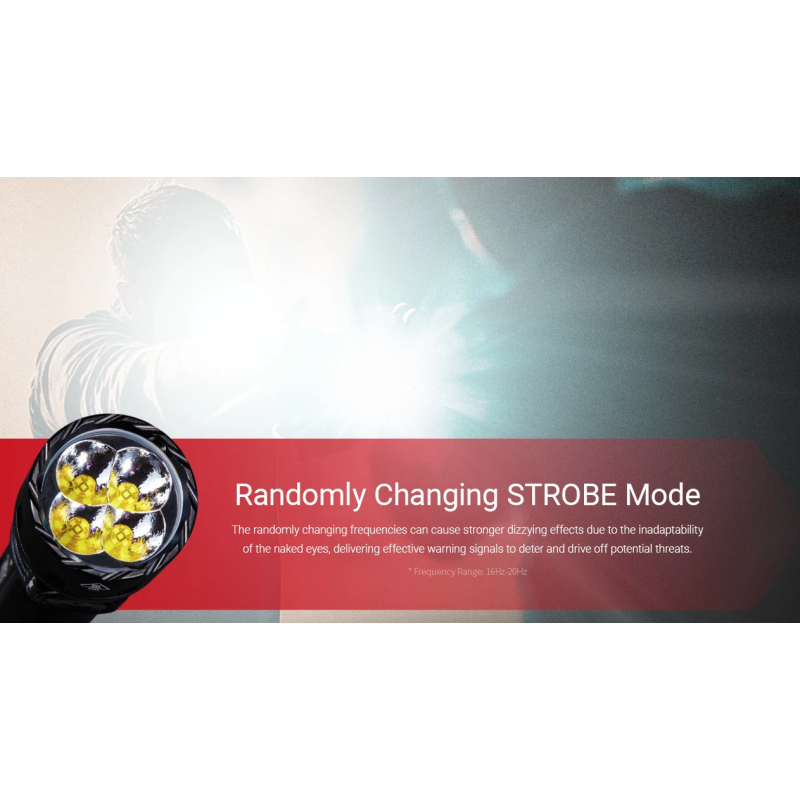 Nitecore EX7 Ficklampa – 6000 Lumen, Uppladdningsbar USB-C, Extremt Ljus & Lång Räckvidd