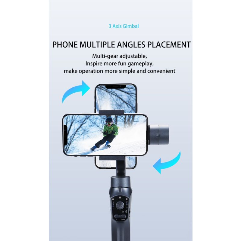 F10 Pro Stabilizer 3-axlig telefon gimbal för mobilfilmskapande och fotografering användarvänlig design