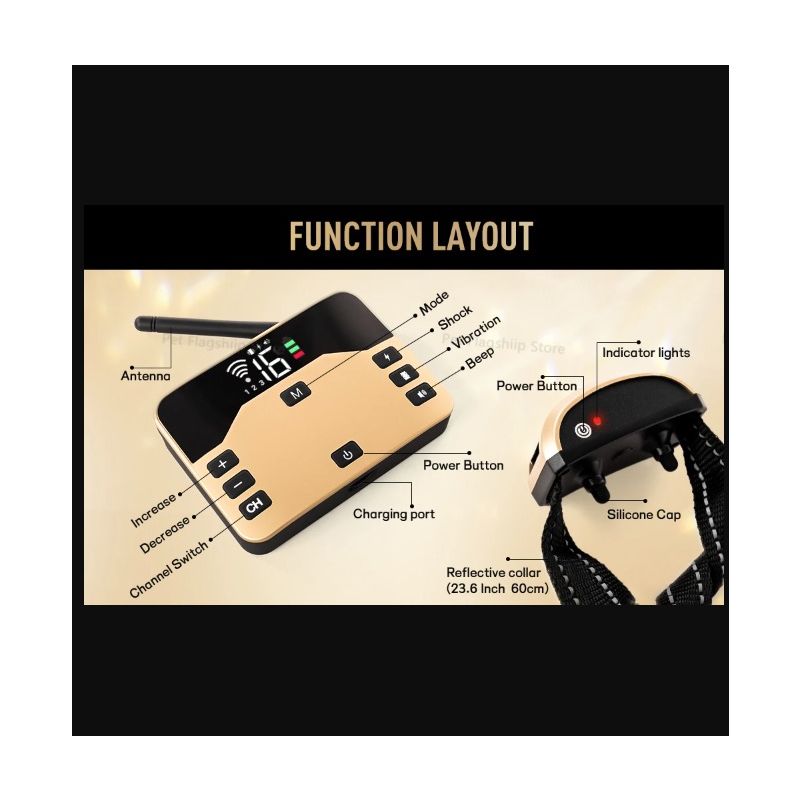 Innovativa 2-i-1 trådlöst hundstängsel och elektroniskt träningshalsband för husdjursäkerhet och träning
