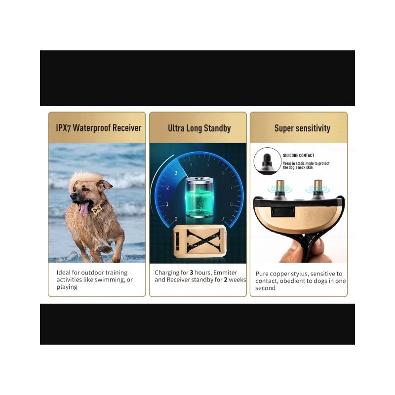 Innovativa 2-i-1 trådlöst hundstängsel och elektroniskt träningshalsband för husdjursäkerhet och träning