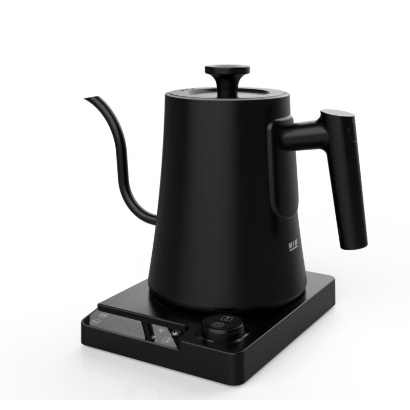 Elektrisk Svanhalsvattenkokare med Realtidstemperaturkontroll Elegant Design Perfekt för Te och Kaffe Bryggning