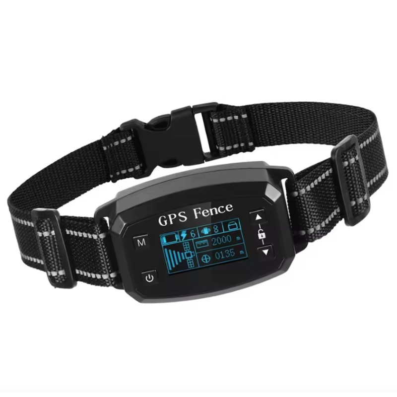 Avancerat GPS trådlöst hundstängselsystem med OLED-skärm Stor område täckning Enkel installation Förbättrad säkerhet