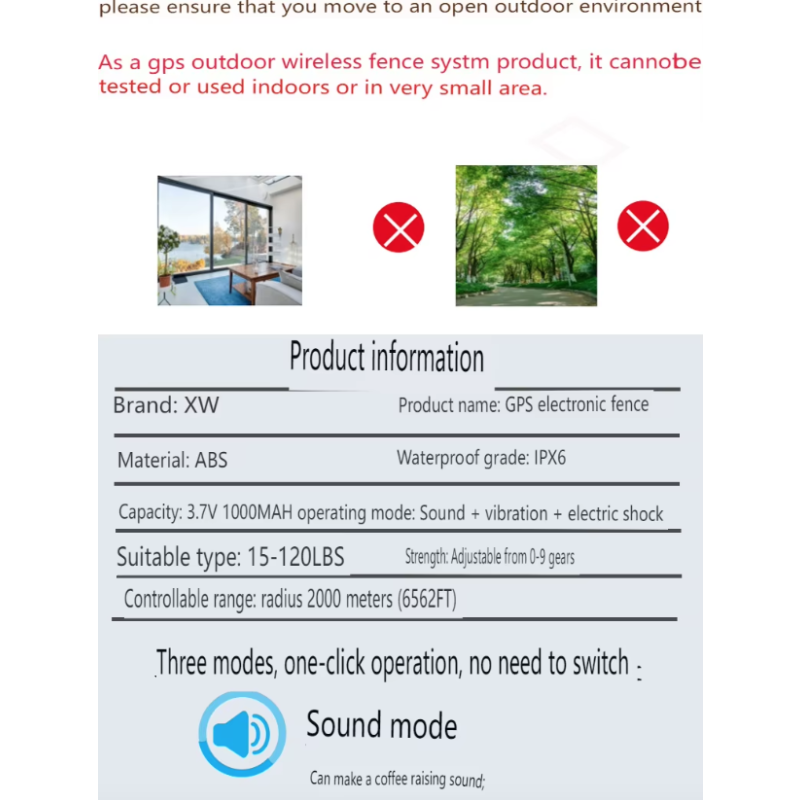 Avancerat GPS trådlöst hundstängselsystem med OLED-skärm Stor område täckning Enkel installation Förbättrad säkerhet