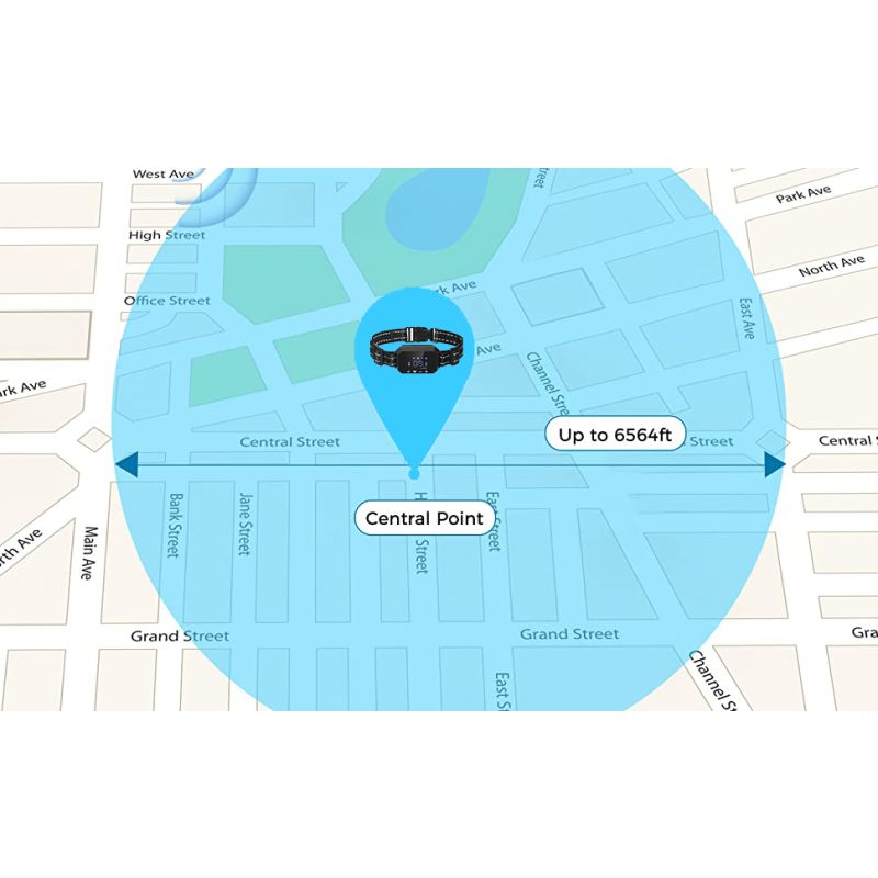 GPS Trådlöst Hundstängsel Elektroniskt Stängselsystem Vattentätt Hundträningshalsband Enkel Installation