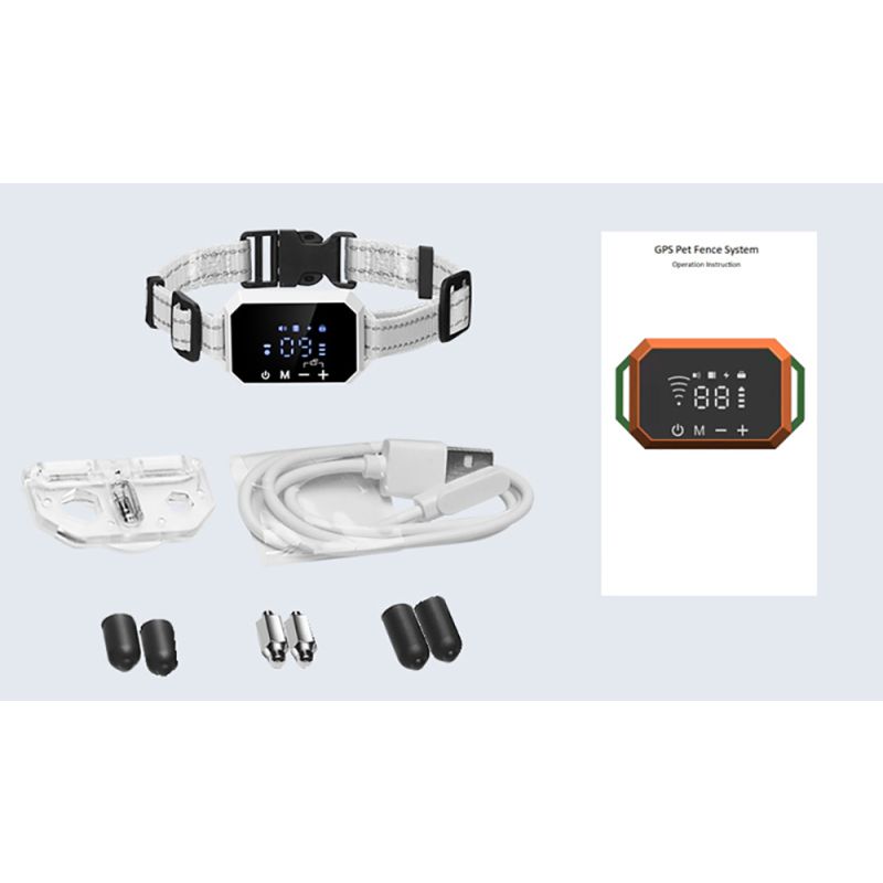 GPS Trådlöst Hundstängsel Elektroniskt Stängselsystem Vattentätt Hundträningshalsband Enkel Installation
