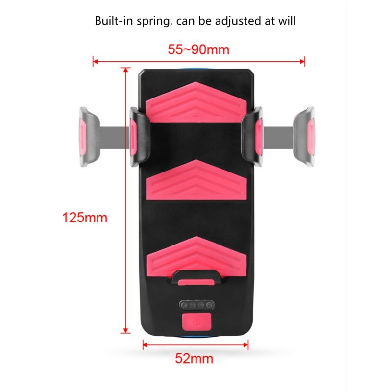 Upptäck multifunktionellt cykelljus 4 i 1 med 800 lumen cykelframljus cykelhorn och telefonhållare för säker cykling