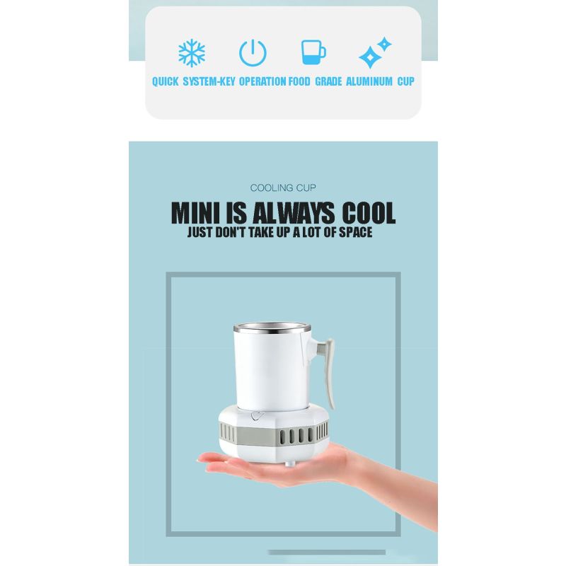 Bärbar kylskåp elektrisk dryck kylare och sommar vattenkokare Snabb temperaturreduktion för iskalla drycker