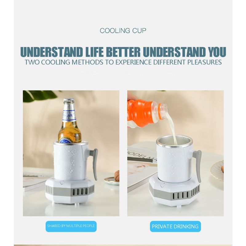 Bärbar kylskåp elektrisk dryck kylare och sommar vattenkokare Snabb temperaturreduktion för iskalla drycker