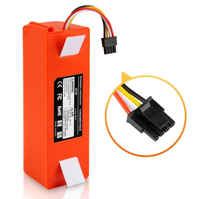 14.4V li-ion ersättningsbatteri för Xiaomi Mi Robot Roborock S50 S51 S55 hög kapacitet effektiv hemstädning