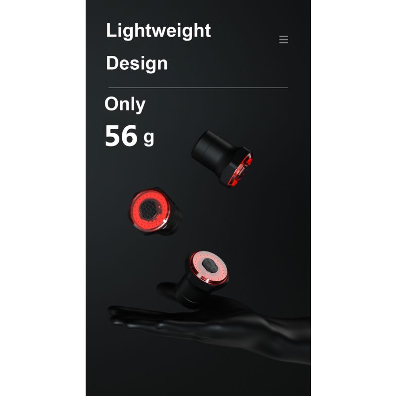 Upptäck intelligent cykelbakljus med auto induktionsbroms och USB-laddning för säker och bekväm pendling