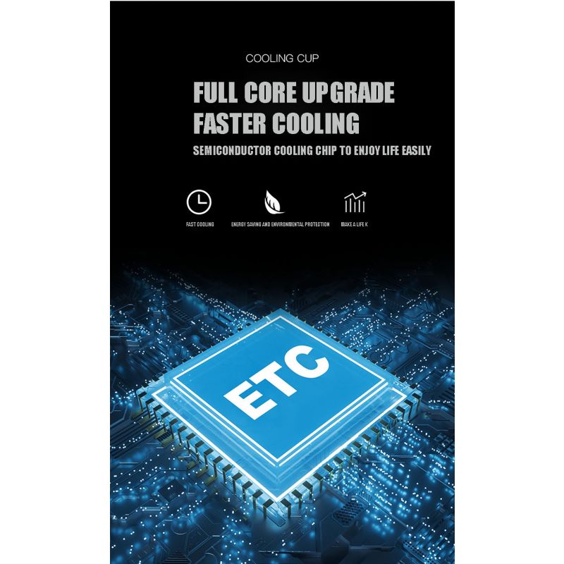 Bärbar kylskåp elektrisk dryck kylare och sommar vattenkokare Snabb temperaturreduktion för iskalla drycker