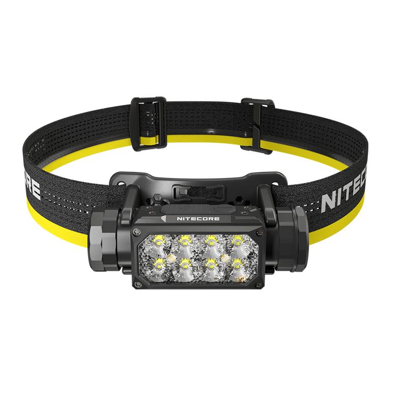 NITECORE HC65 UHE pannlampa 2000 lumen USB-C uppladdningsbar med lång batteritid och handsfree belysning
