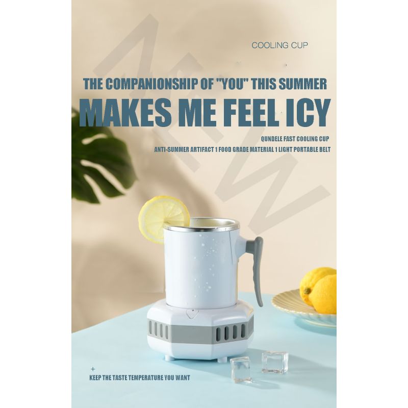 Bärbar kylskåp elektrisk dryck kylare och sommar vattenkokare Snabb temperaturreduktion för iskalla drycker