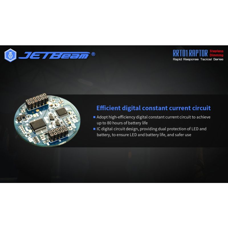 JETBeam JET-RRT01 XP-L LED EDC Ficklampa med 950 Lumen och Lång Batteritid Perfekt för Utomhusbelysning