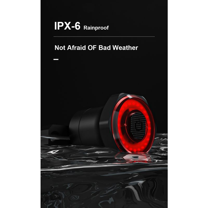 Upptäck intelligent cykelbakljus med auto induktionsbroms och USB-laddning för säker och bekväm pendling