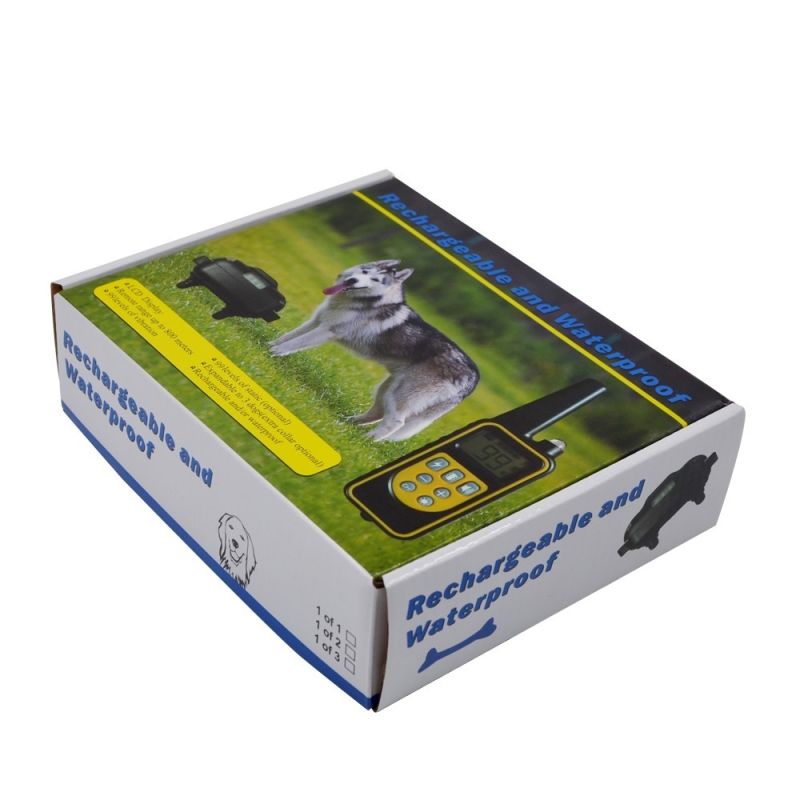 Vattentät 800yd elektrisk hundträningshalsband med LCD skärm justerbara nivåer alla storlekar chock vibrationsläge