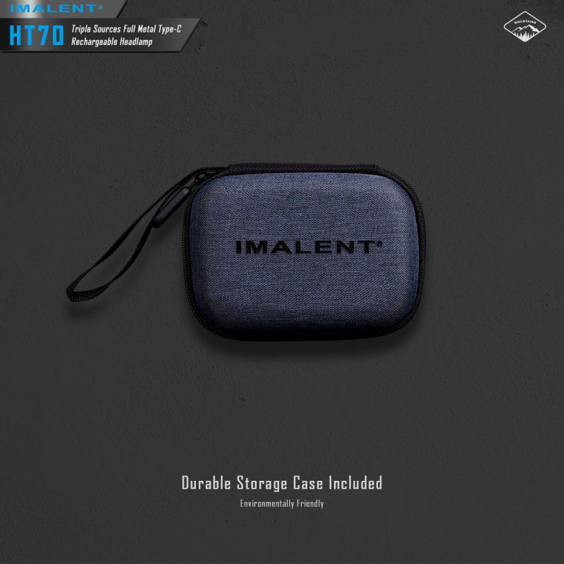 IMALENT HT70 pannlampa med XHP50.3 HI LED 3500 lumen ergonomisk design mångsidiga driftlägen utomhusbelysning