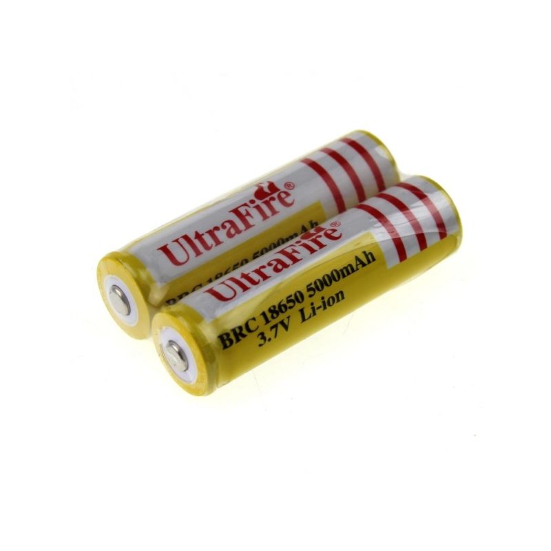 UltraFire BRC 18650 5000 mAh Li-ion batterier långvarig kraft för fotografer och utomhusentusiaster