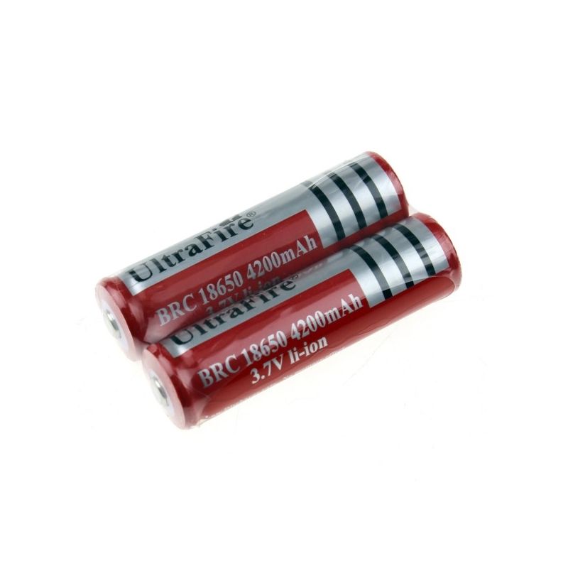 Ultrafire BRC 4200mAh 3.7V Li-ion hållbar och miljövänlig uppladdningsbar 18650 batteri för elektronik och mer