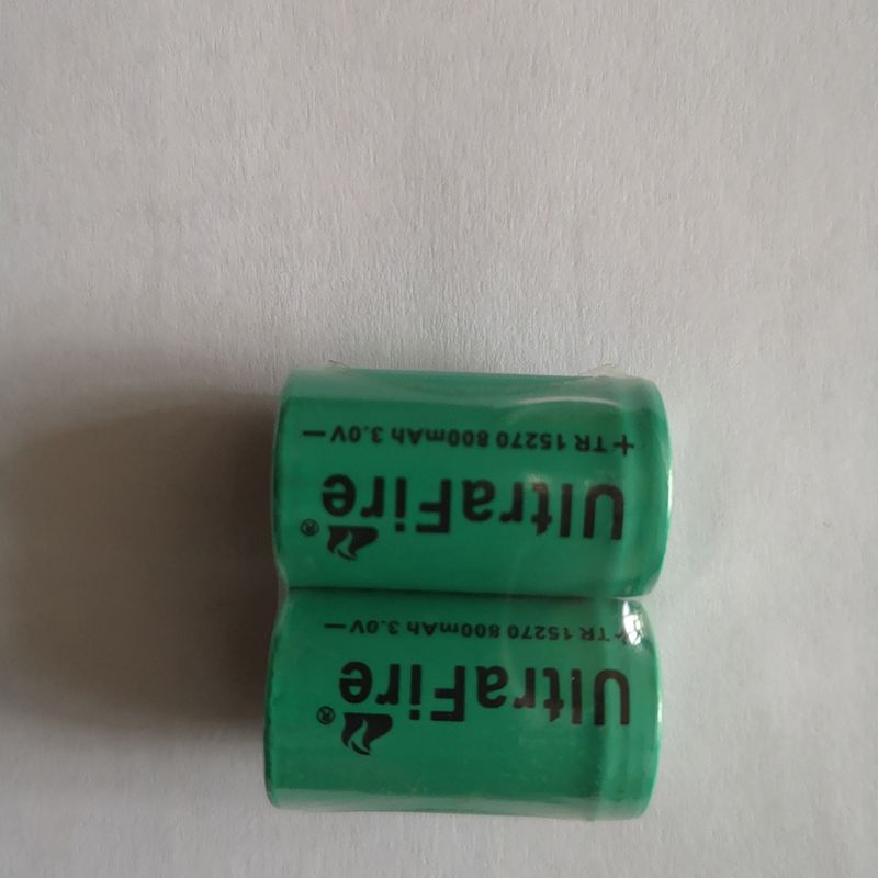 Ultrafire TR 15270 800mAh 3.0V Miljövänligt Uppladdningsbart Batteri för Ficklampor och Laserpekare