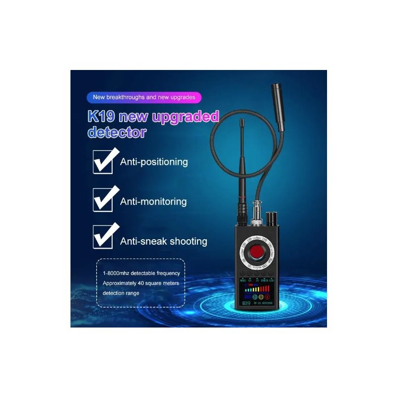 K19 Trådlös RF-signaldetektor GPS-spårare Kompakt Säkerhetsenhet för Integritetsskydd och Resesäkerhet