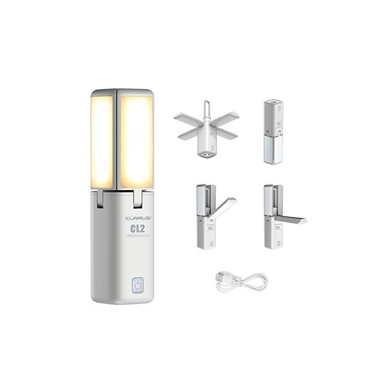 Klarus CL2 750 Lumen campinglykta med frifällbar 90-graders justering och 7 ljuslägen för utomhusbruk