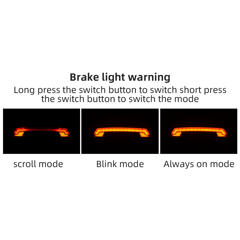 ROCKBROS LKWD-R1 cykelbakljus med smart USB LED och trådlös fjärrkontroll för ökad cykelsäkerhet MTB stadscykling