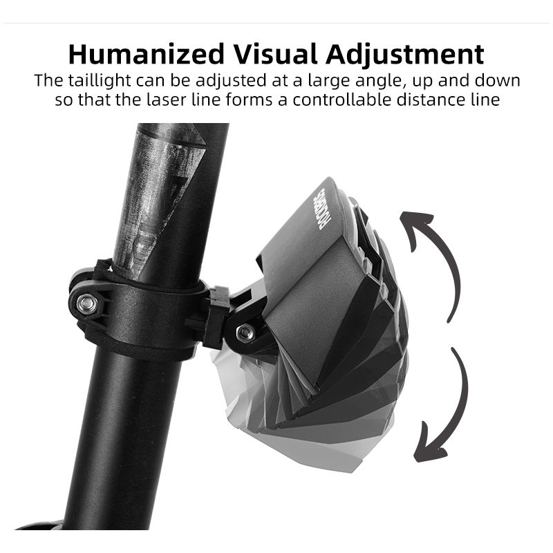 ROCKBROS LKWD-R1 cykelbakljus med smart USB LED och trådlös fjärrkontroll för ökad cykelsäkerhet MTB stadscykling