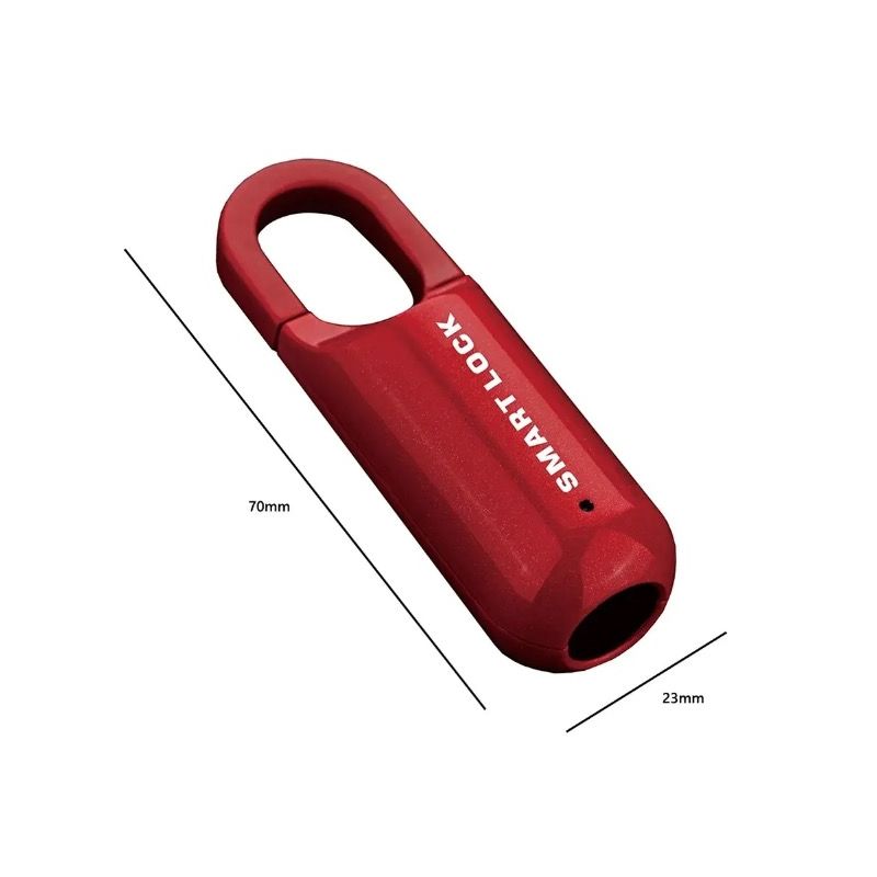 Mini Fingeravtryckshänglås USB-nyckellöst lås Snabb upplåsning Lätt design för resesäkerhet och biometrisk trygghet