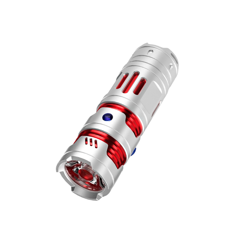 Mini ficklampa EDC USB uppladdningsbar | Portabel nyckelring ficklampa XPE360 LED för camping